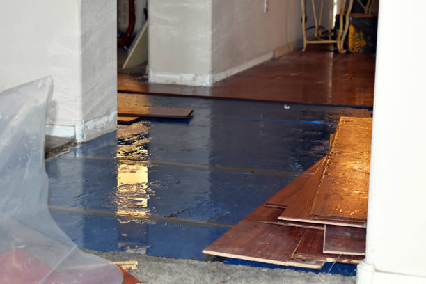 Professional Flood Damage Restoration technician working in Vidal, CA